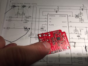 Trying to change around the circuit on the breakout board was a challenge!