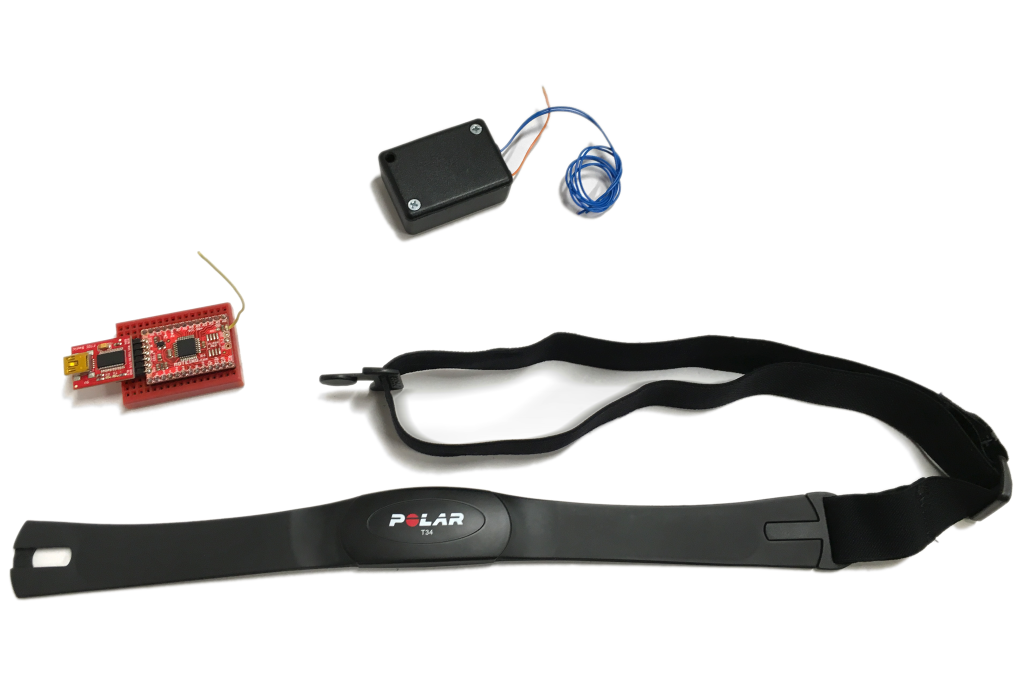 The polar band is able to send a reliable heart pulse even during movement